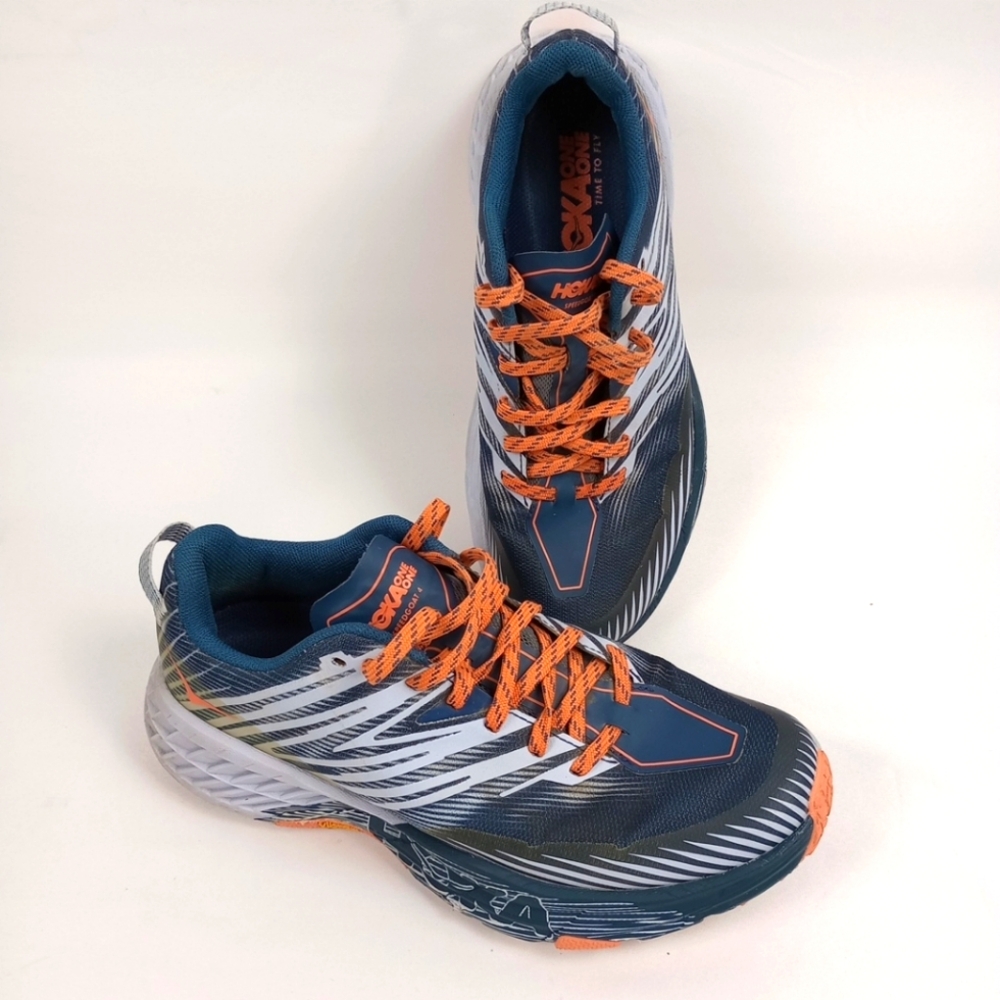 Hoka One One Speedgoat 4 Women's Size 8.5 Blue Athletic Running Shoes